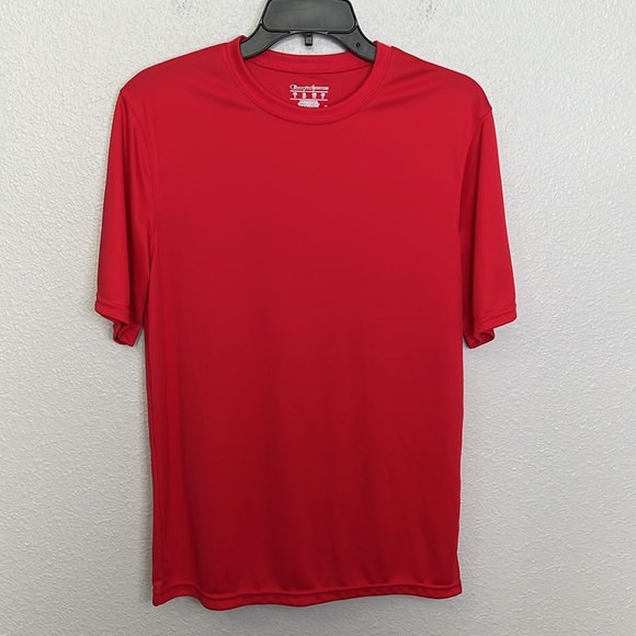 Champion Performance Short Sleeve Shirt Red Size Small - Picture 6 of 7